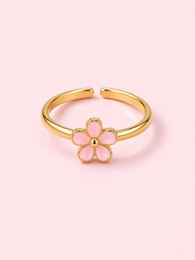 Bague Auteuil en acier inoxydable doré