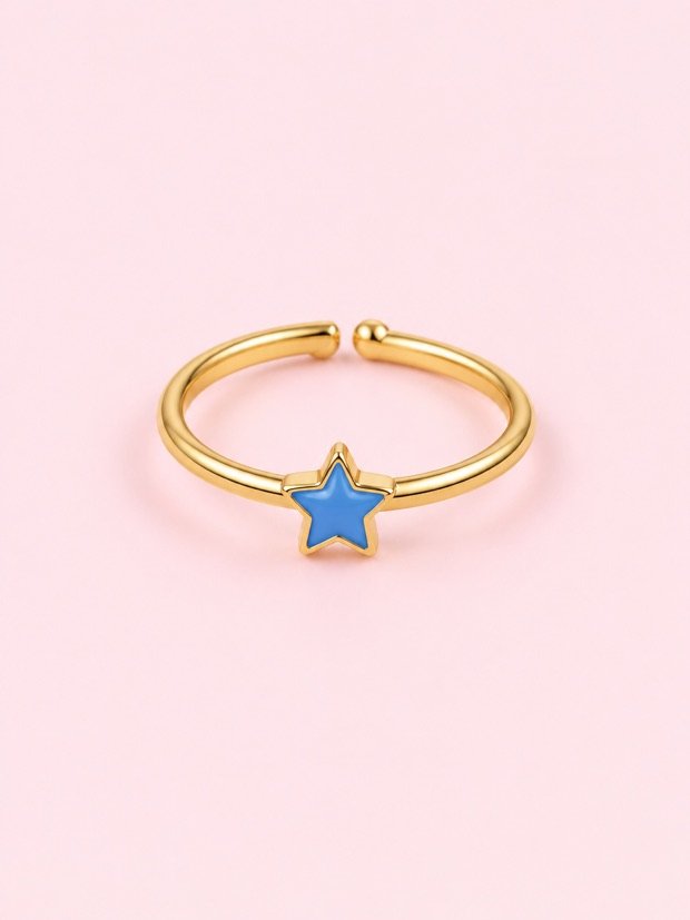 Bague Belleville en acier inoxydable doré
