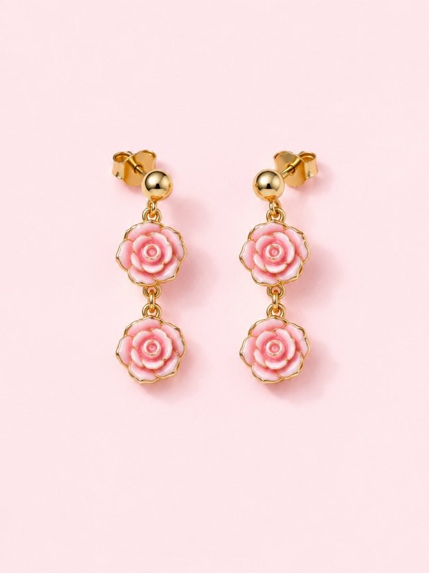 Boucles Monceau en acier inoxydable doré