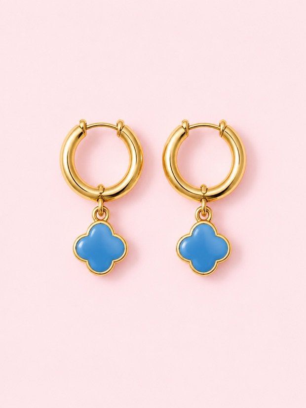 Boucles Batignolles en acier inoxydable doré