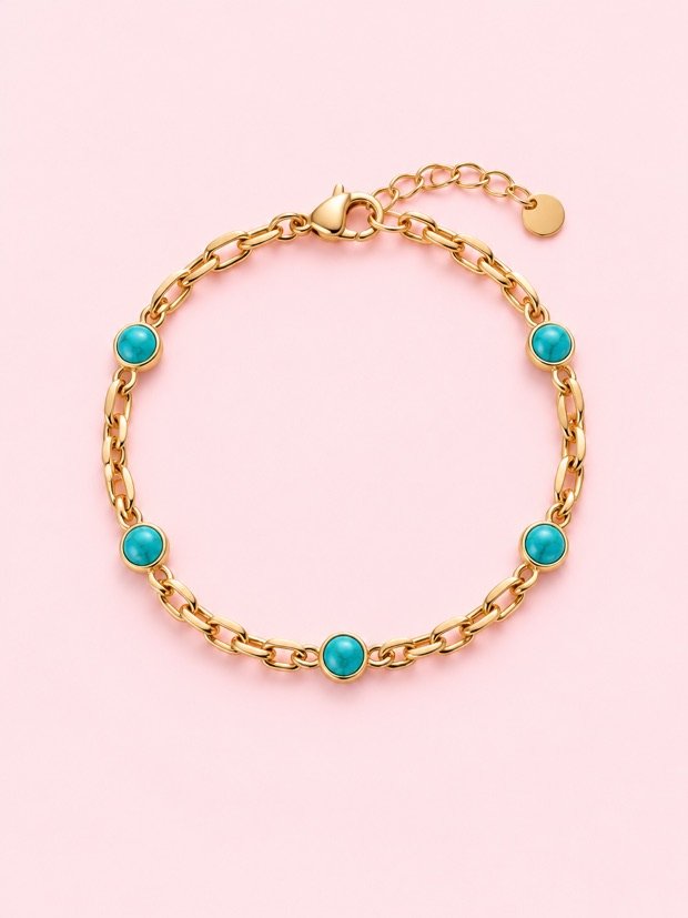 Bracelet Marais en acier inoxydable doré