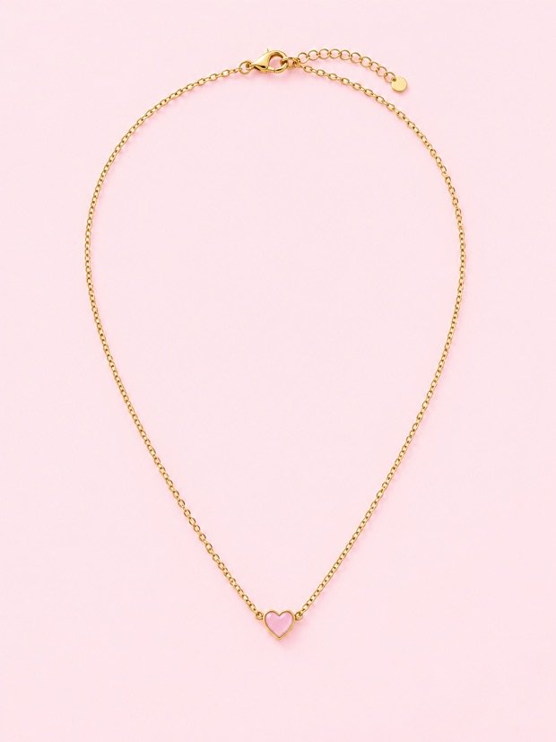 Collier Madeleine en acier inoxydable doré