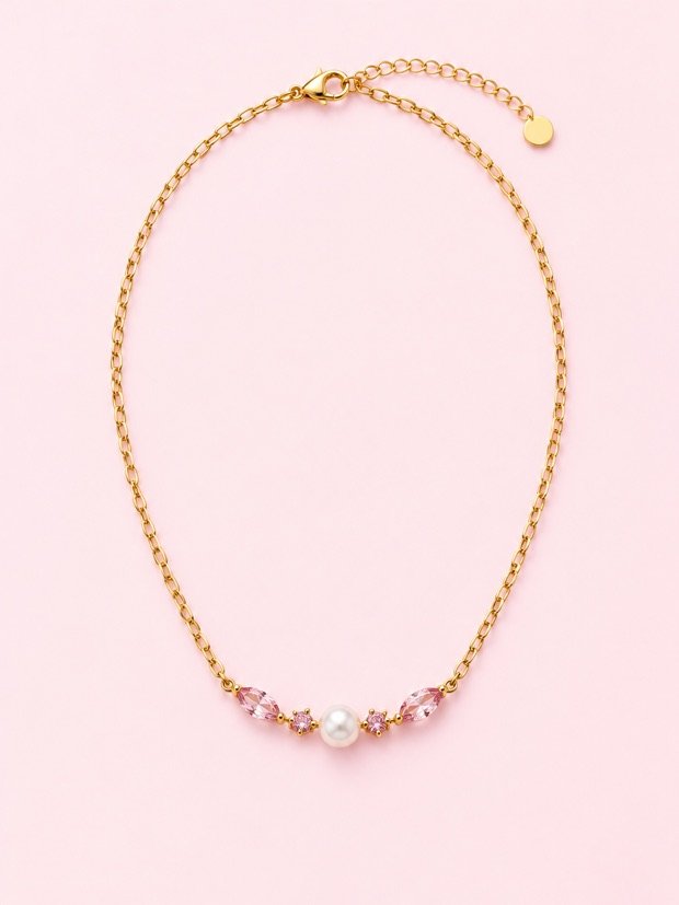Collier Saint-Germain en acier inoxydable doré