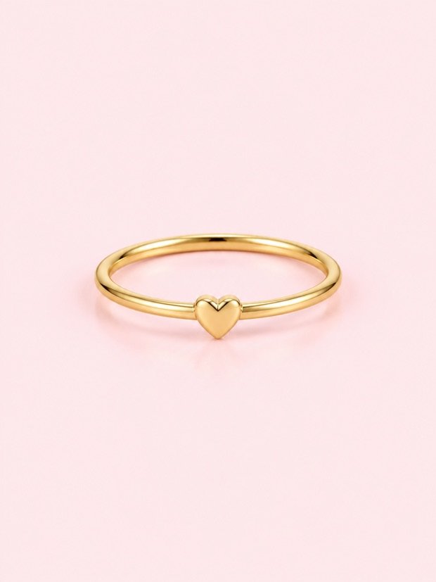 Bague Passy en acier inoxydable doré