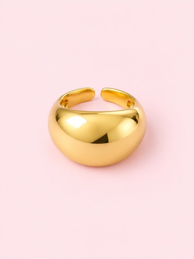 Bague Pigalle en acier inoxydable doré