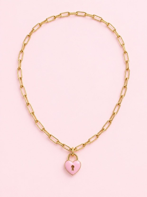 Collier Saint-Michel en acier inoxydable doré